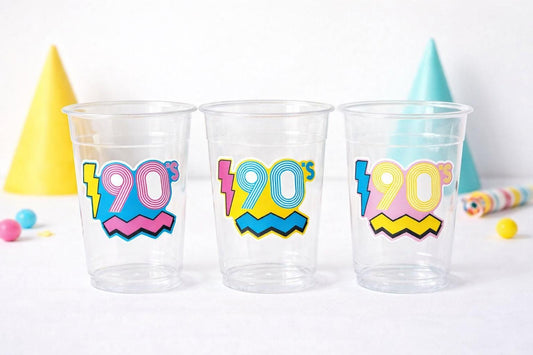 I Love the 90'S PARTY CUPS - 90's Birthday Cups 90's Party Cups 90's Decorations 90's Birthday Party 90's Birthday Party Decorations 90s