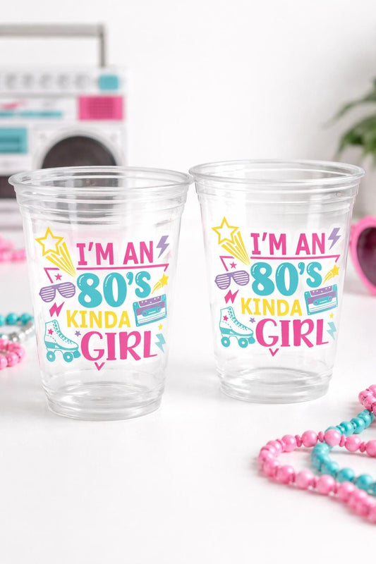 I Love the 80'S PARTY CUPS - 80's Birthday Cups 80's Party Cups 80's Decorations 80's Birthday Party 80's Birthday Party Decorations 80s 90s