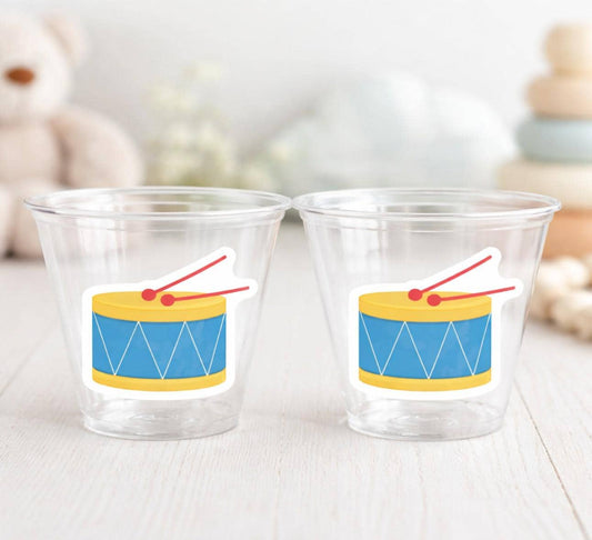 DRUM PARTY CUPS Music Party Cups Music Cups Drum Decorations Drum Party Favors Music Party Favors Music Birthday Music Party Decorations