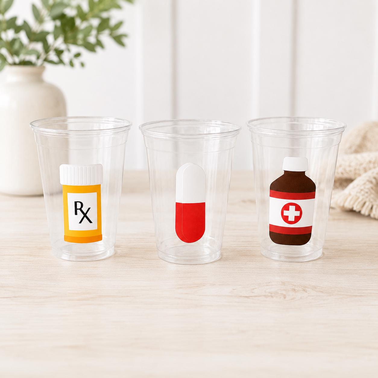 NURSE PARTY CUPS - Doctor Party Cups Nurse Party Cups Nursing Party Rn Party Decorations Medical School Party Nurse Graduation Party Meds