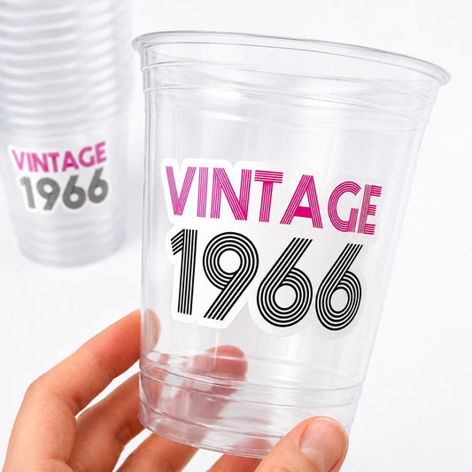 60th PARTY CUPS - Vintage 1963 Cups Best of 1963 60th Birthday Party 60th Birthday Favors 60th Party 60th Party Decorations 1963 Birthday