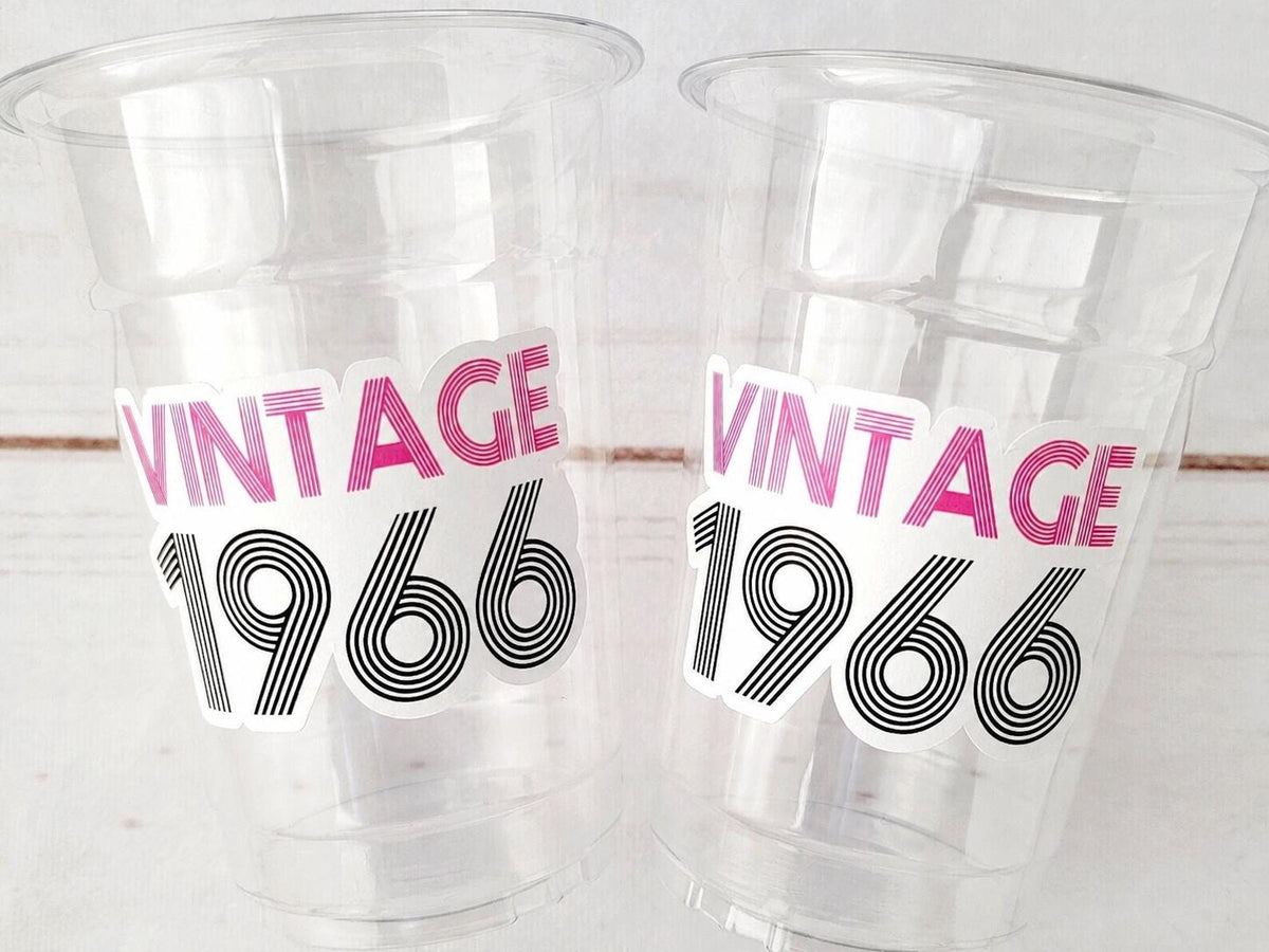 60th PARTY CUPS - Vintage 1963 Cups Best of 1963 60th Birthday Party 60th Birthday Favors 60th Party 60th Party Decorations 1963 Birthday