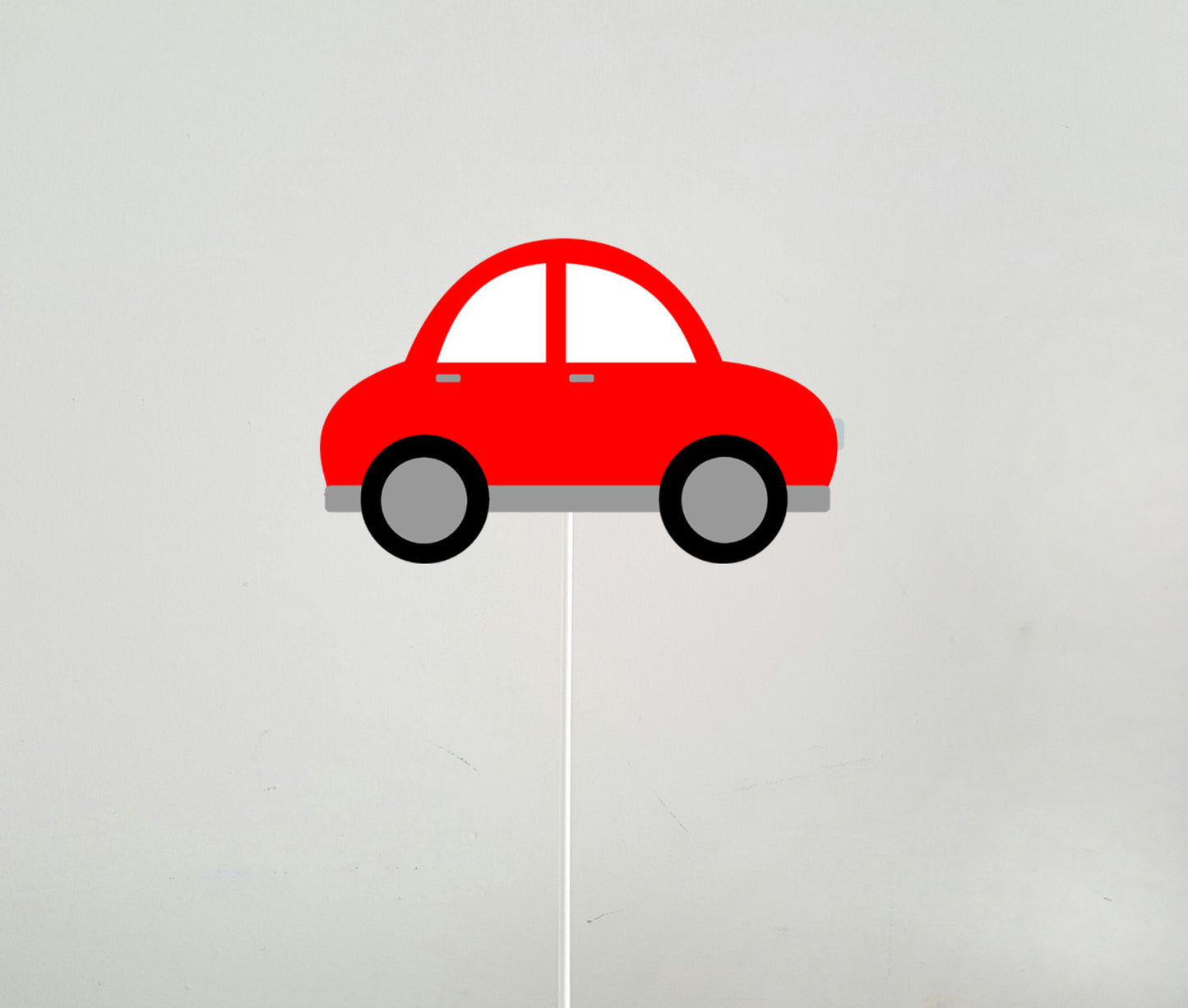 Car Cupcake Toppers, Red Car, Black Car, Blue Car