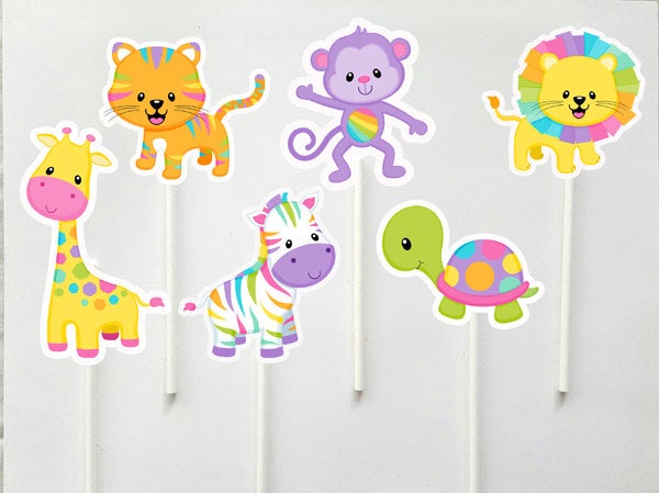Jungle Animal Goody Bags, Jungle Animal Party Bags - Jungle Party Baby Shower, Zebra Goody Bags, Monkey Goody Bags, Giraffe Goody Bags