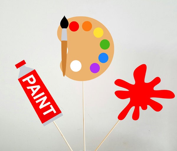 Paint Party Banner, Art Party Banner, Art Party Garland, Paint Splatter Banner, Paint Splatter Garland, Paint Party Garland, Confetti