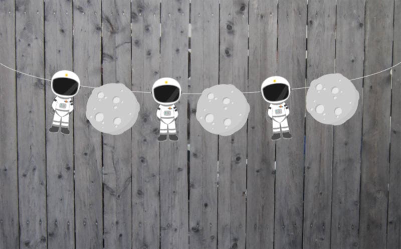 Astronaut Cupcake Toppers