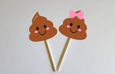 Cute POOP Goody Bags, Cute Poop favor Bags, Cute Poop Birthday Party Bags