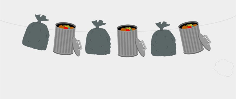 Trash Can, Garbage Bag Garland, Garbage Truck Garland, Garbage Truck Banner, Garbage Truck Birthday Banner