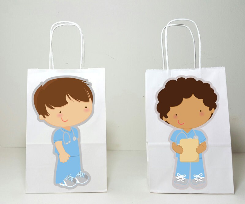 Male Nurse Goody Bags, Nurse Favor Bags, Nurse Party, Nurse Birthday, Nurse Graduation, Nurse Goodie Bags