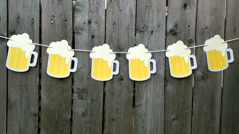 Beer Cupcake Toppers, Father's Day Cupcake Toppers, Superbowl Cupcake Toppers,