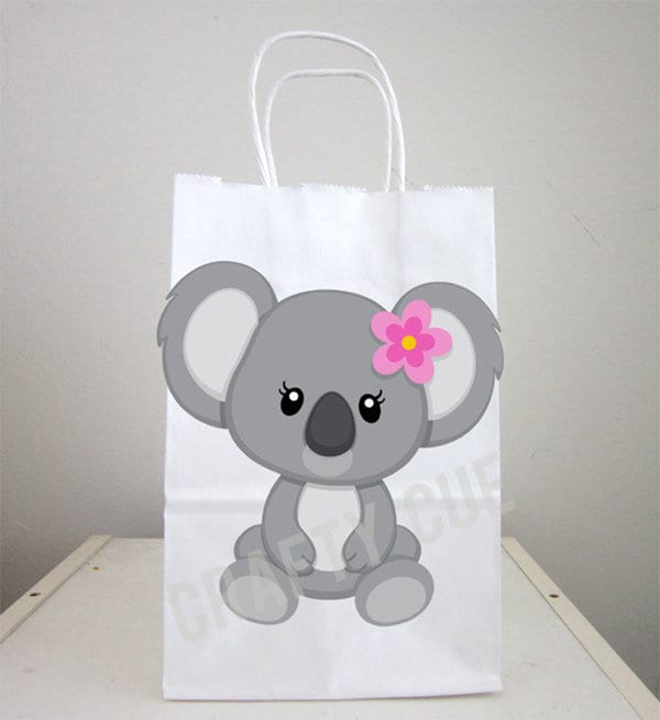 Koala Goody Bags, Koala Favor Bags, Koala Gift Bags, Koala Birthday Favors, Item# 819161233A