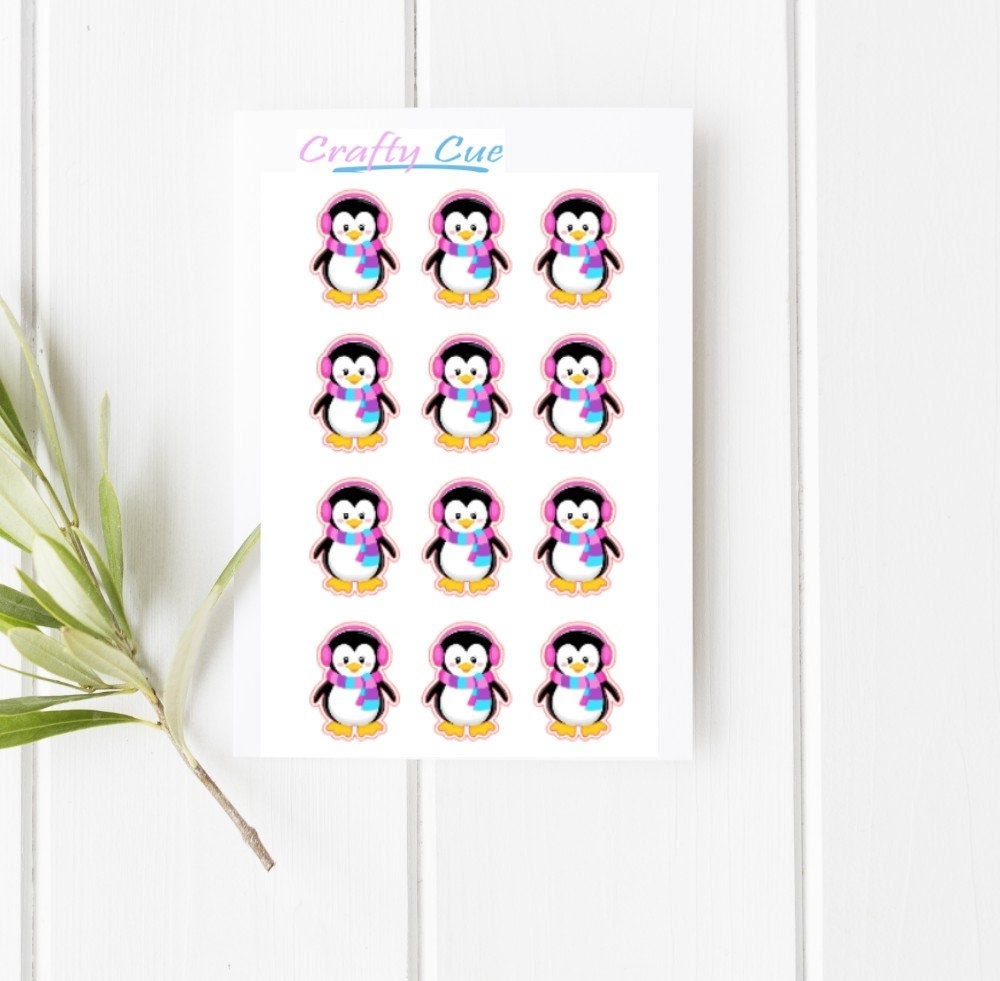 PENGUIN PARTY STICKERS - Penguin Birthday Penguin Party Penguin Party Favors