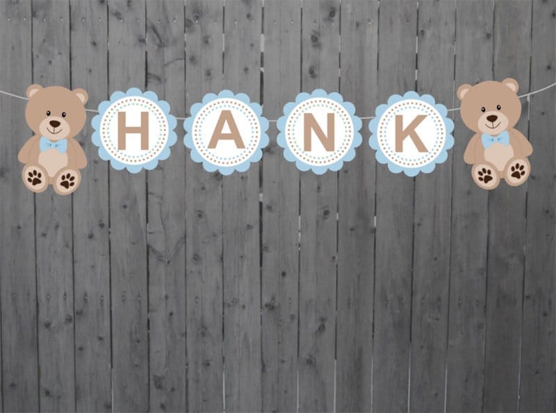 TEDDY BEAR BANNER - Teddy Bear Baby Shower Teddy Bear Birthday Teddy Bear Decorations Teddy Bear Party Supplies Teddy Bear Baby Sprinkle