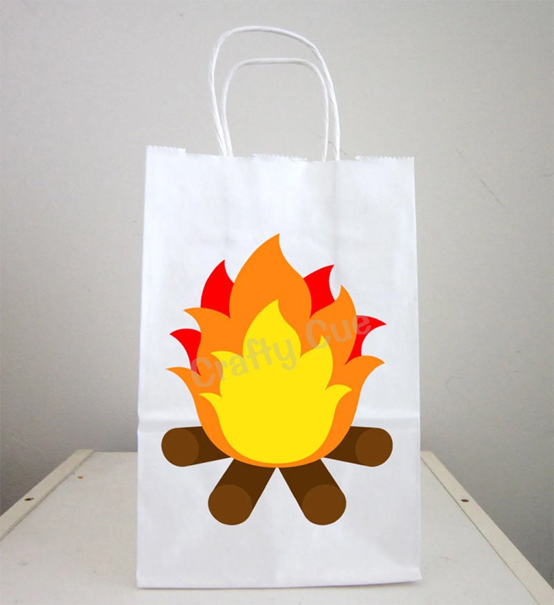 Camping Goody Bags, Camping Party Bags, Camping Fire Bags, Camping Birthday Party, Camping Party Favors, Camping Favor Bags