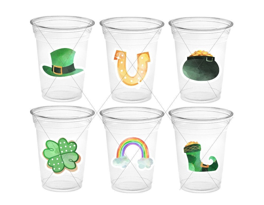 ST PATRICKS DAY Cups - St Patricks Day Party Cups St Patricks Day Party Cups St Paddy's Day Cups Irish Party Cups Party Cups Drinking Cups