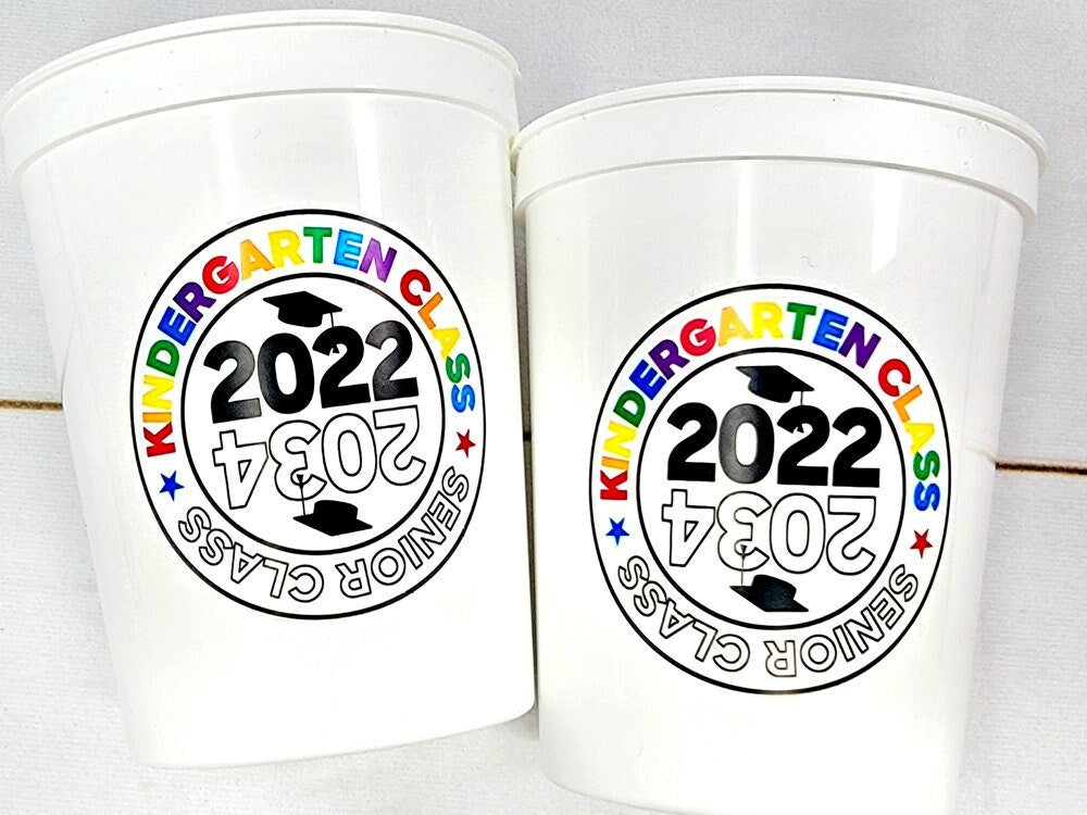 KINDERGARTEN GRADUATION CUPS - Kindergarten Graduation Cups 2022 Graduation Cups Graduation Party Graduation 2022 Party Favors Kinder Party