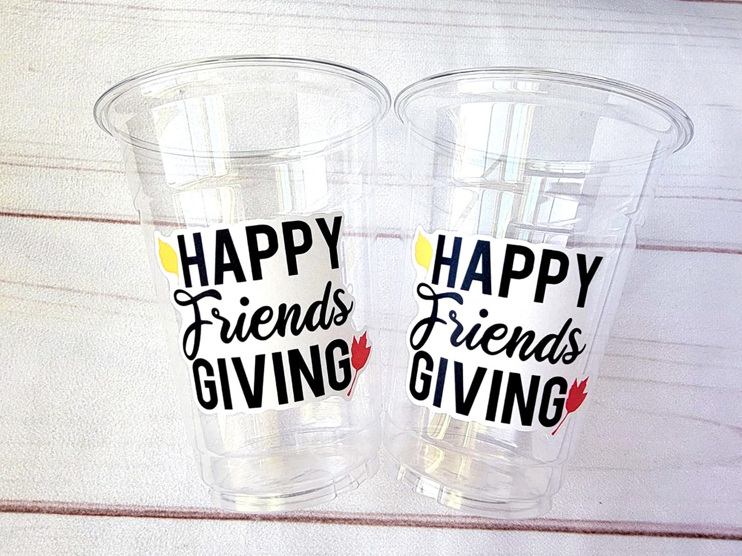 FRIENDSGIVING PARTY CUPS - Friendsgiving Cups Friendsgiving Decorations Happy Friendsgiving Party Friendsgiving Party Favors Thanksgiving