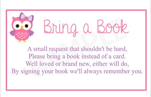 Owl Bring a Book - PRINTABLE FILE