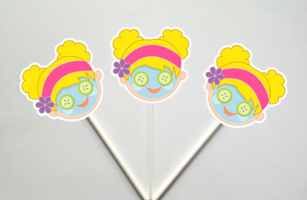 Spa Party Goody Bags, Spa Favor Bags, Spa Party Bags, Spa Party Bags, Spa Birthday, Spa Girl With Mask