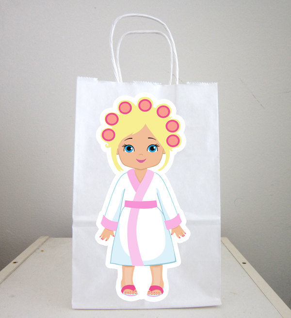 Spa Goody Bags, Spa Favor Bags, Spa Party Bags, Spa Party Bags, Spa Birthday, (121916409P)