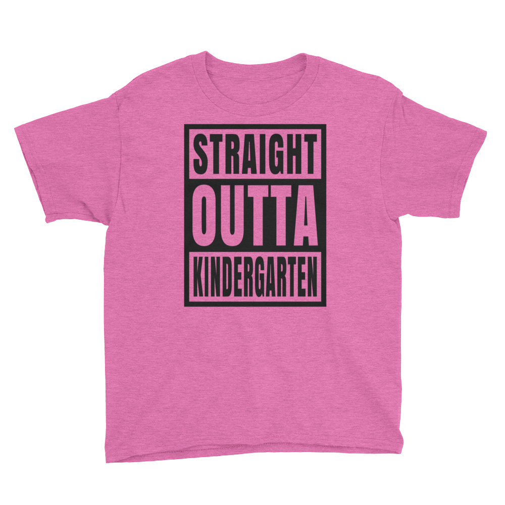 Straight Outta Kindergarten T-shirt, Youth Short Sleeve T-Shirt