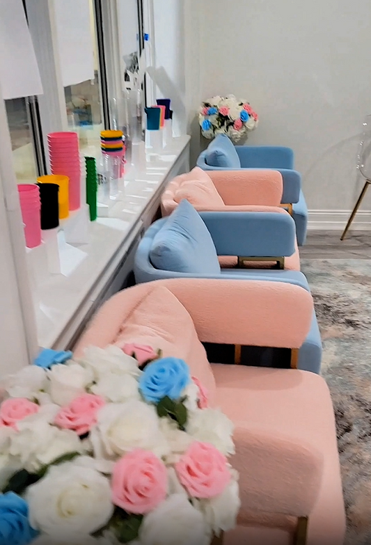 Sneak Peek of Our Reception Area at our Crafty Cue Design Studio 👀