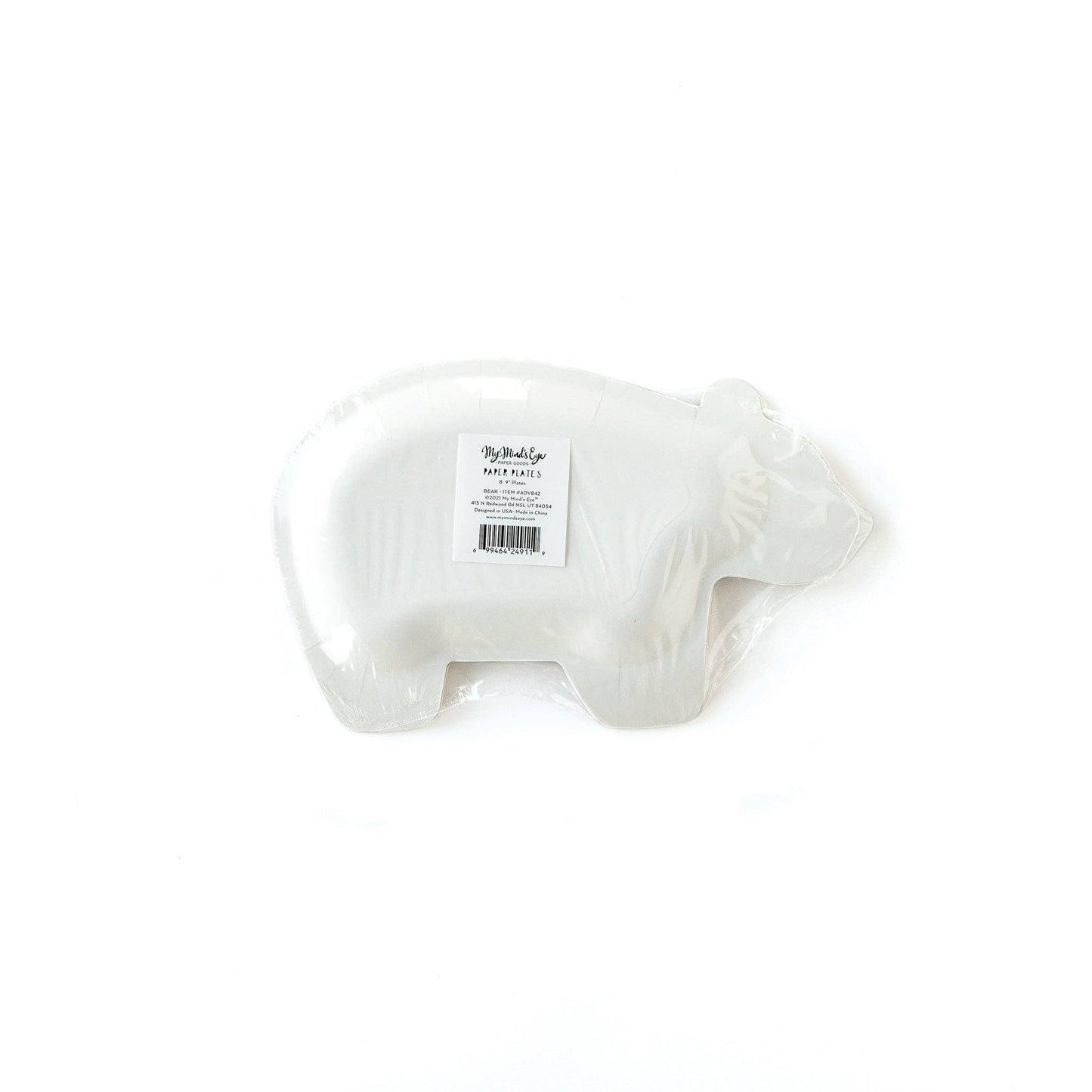 ADV842 -  Adventure Bear Shaped Plate