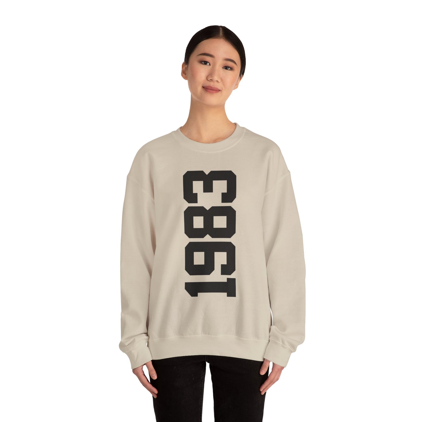 1983 Sweatshirt, 1983 College Style 1983 Year Sweatshirt, 1983 Birthday Shirt, 1983 Birthday Gift, 40th Birthday Sweatshirt, Gift for Her