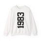 1983 Sweatshirt, 1983 College Style 1983 Year Sweatshirt, 1983 Birthday Shirt, 1983 Birthday Gift, 40th Birthday Sweatshirt, Gift for Her