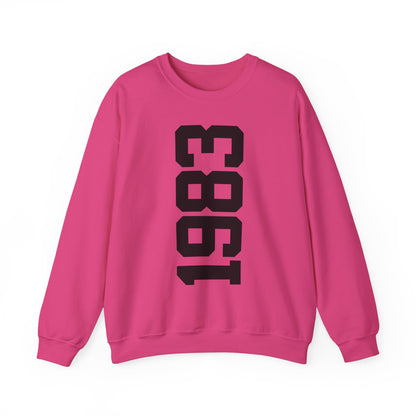 1983 Sweatshirt, 1983 College Style 1983 Year Sweatshirt, 1983 Birthday Shirt, 1983 Birthday Gift, 40th Birthday Sweatshirt, Gift for Her