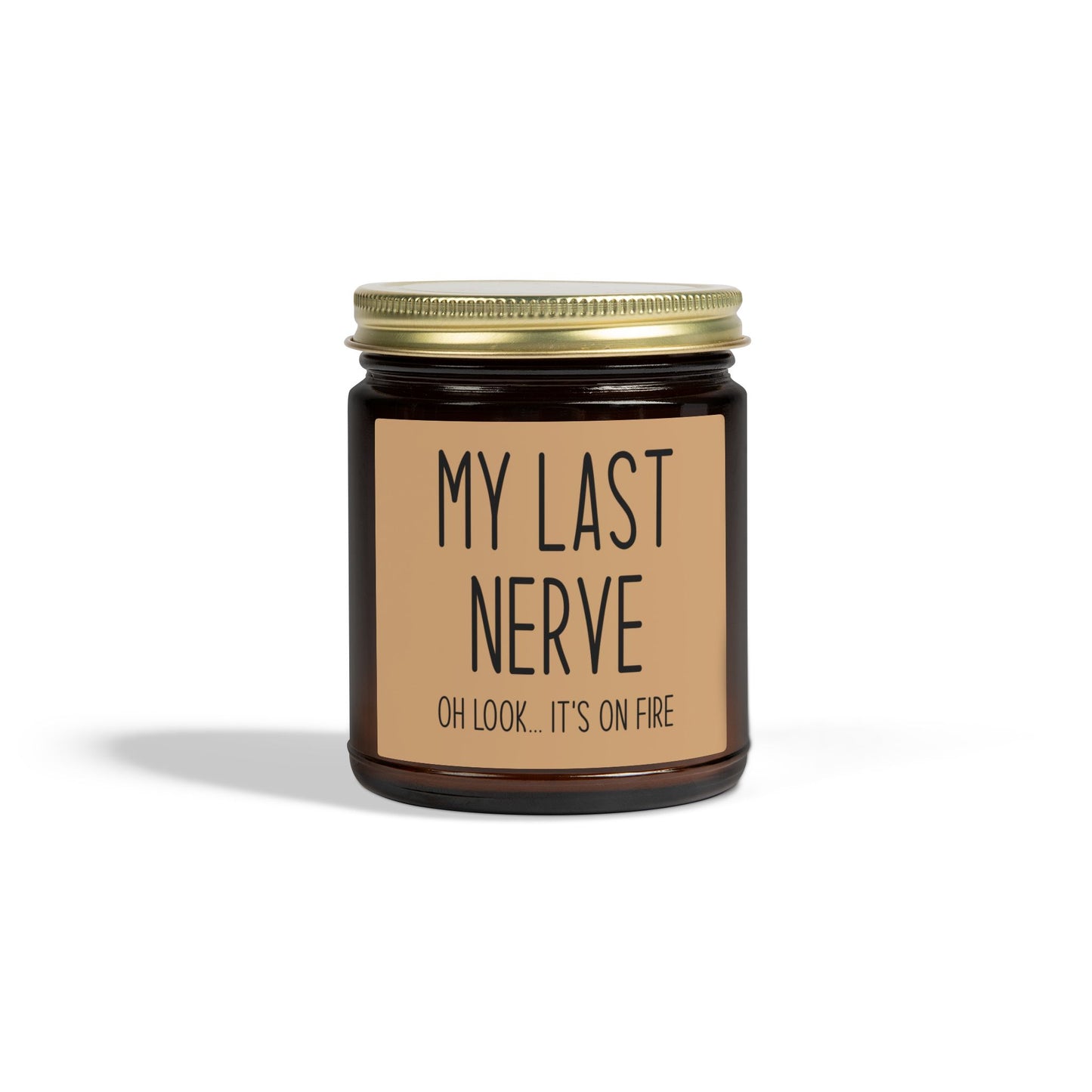 Funny Friendship Gift for Best Friend, Gifts for Women,  My Last Nerve Lavender Candle, Birthday Christmas White Elephant Stocking Stuffers
