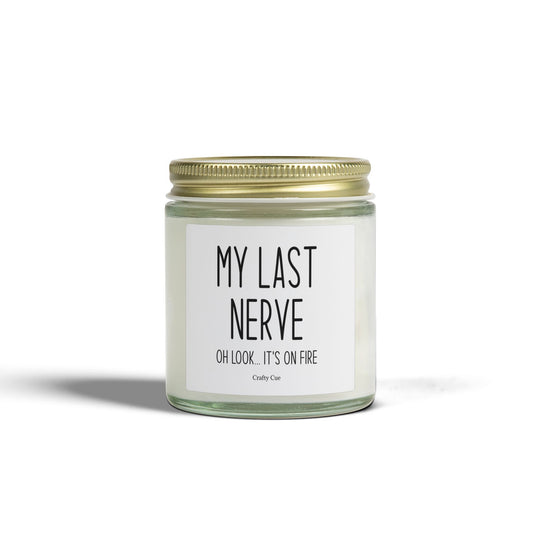 Friendship Gifts, My Last Nerve Lavender Candle, Gifts for Women, Christmas White Elephant Stocking Stuffers Birthday