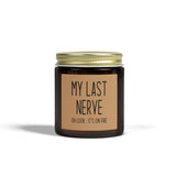 Funny Friendship Gift for Best Friend, Gifts for Women,  My Last Nerve Lavender Candle, Birthday Christmas White Elephant Stocking Stuffers