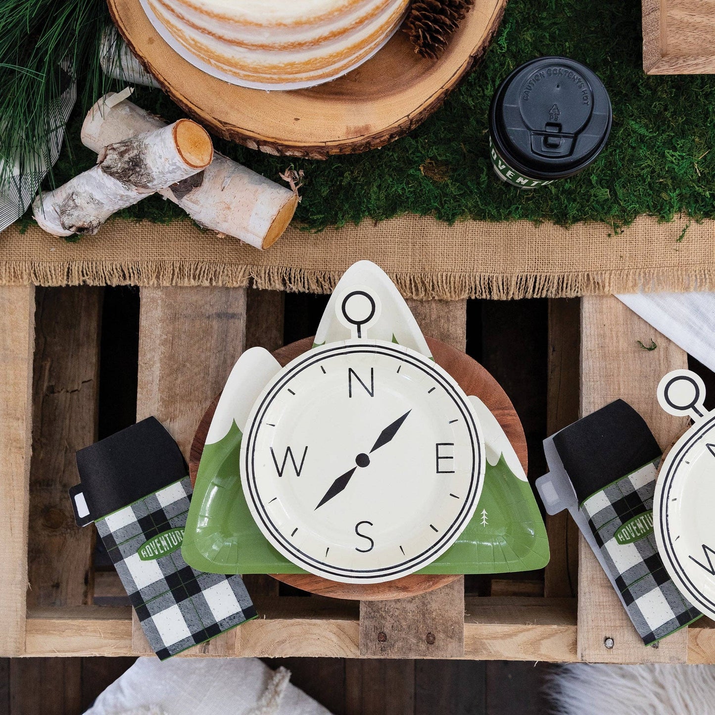 ADV840 -  Adventure Compass Shaped Plate