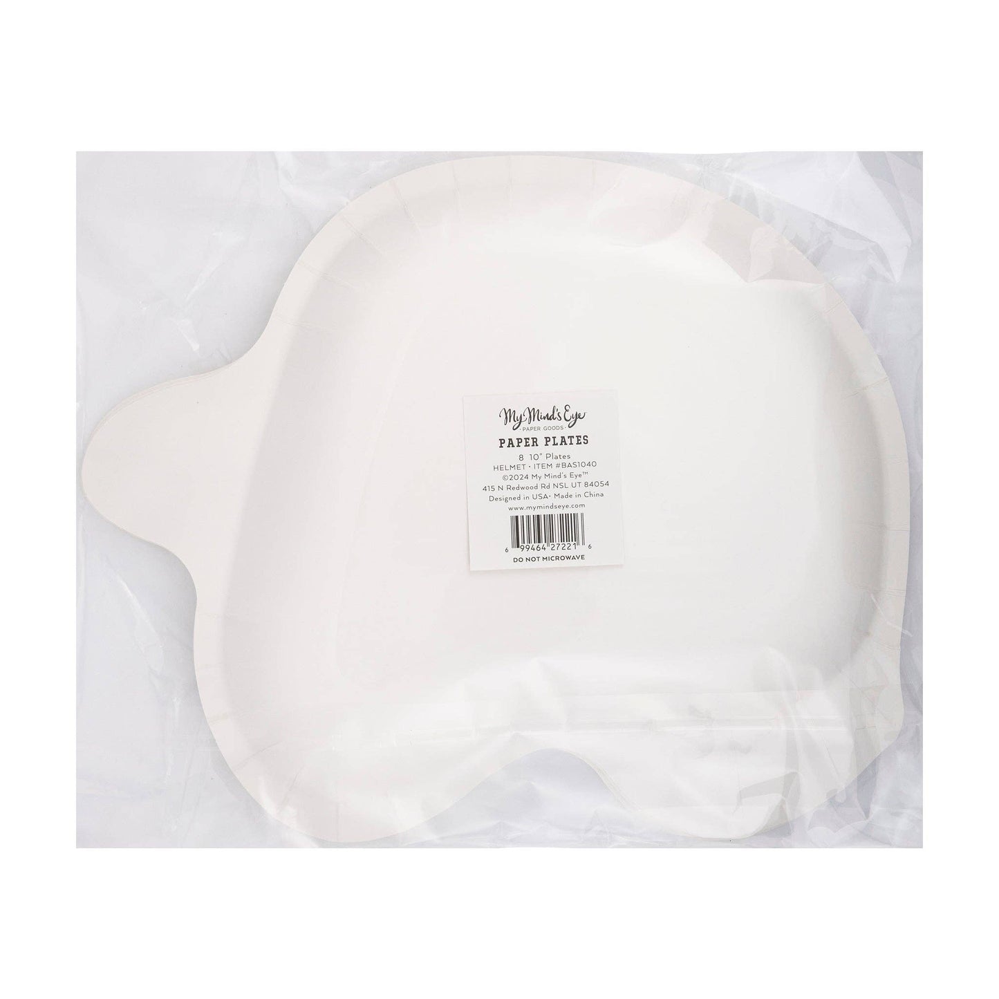 BAS1040 - Helmet Shaped Paper Plate