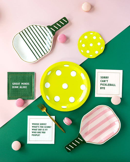 PCK1042 - Pink Paddle Shaped Paper Plate