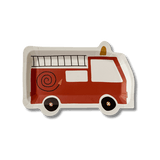 Firetruck Shaped Paper Party Plate (12pcs)