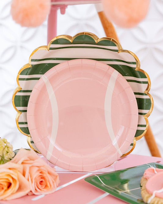 TEN1142 - Tennis Striped Plate