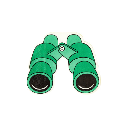 SAF939 -  Safari Binoculars Shaped Paper Dinner Napkin