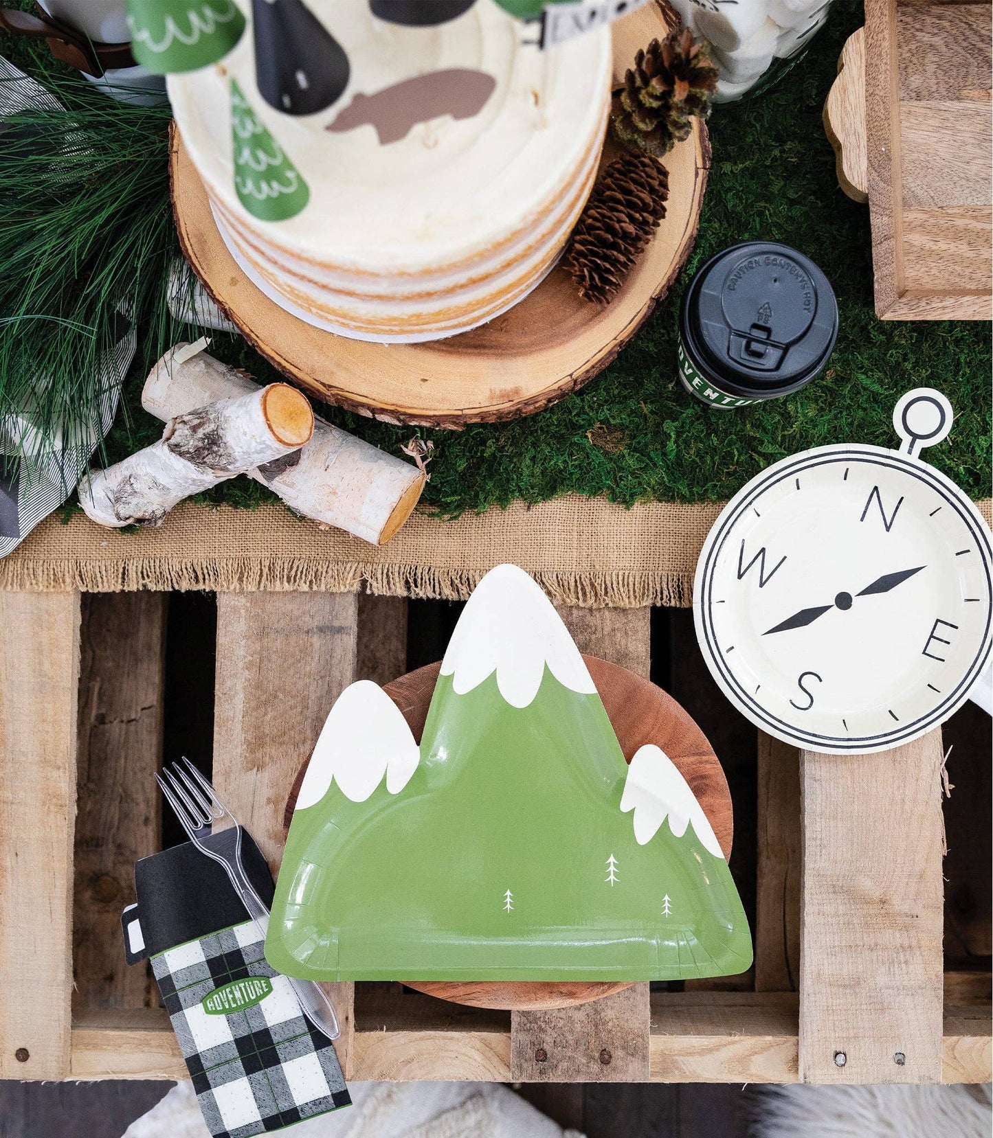 ADV841 -  Adventure Mountain Shaped Plate