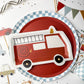 Checkered Blue Plate, XL (Set of 8)