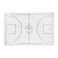 BBL1041 - Basketball Court Shaped Paper Plate