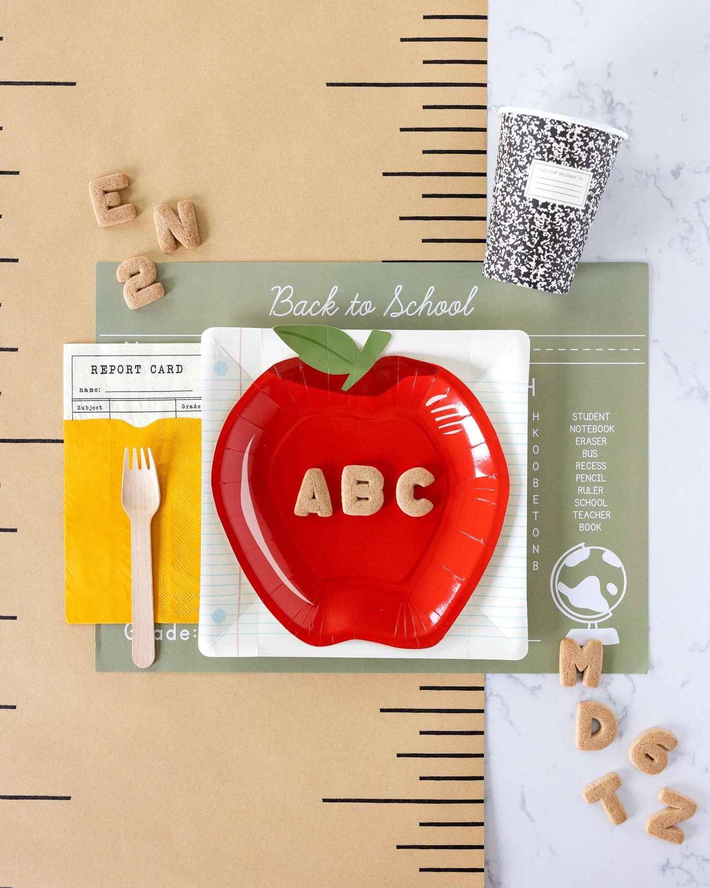 BTS920 -  Back To School Ruler Table Runner