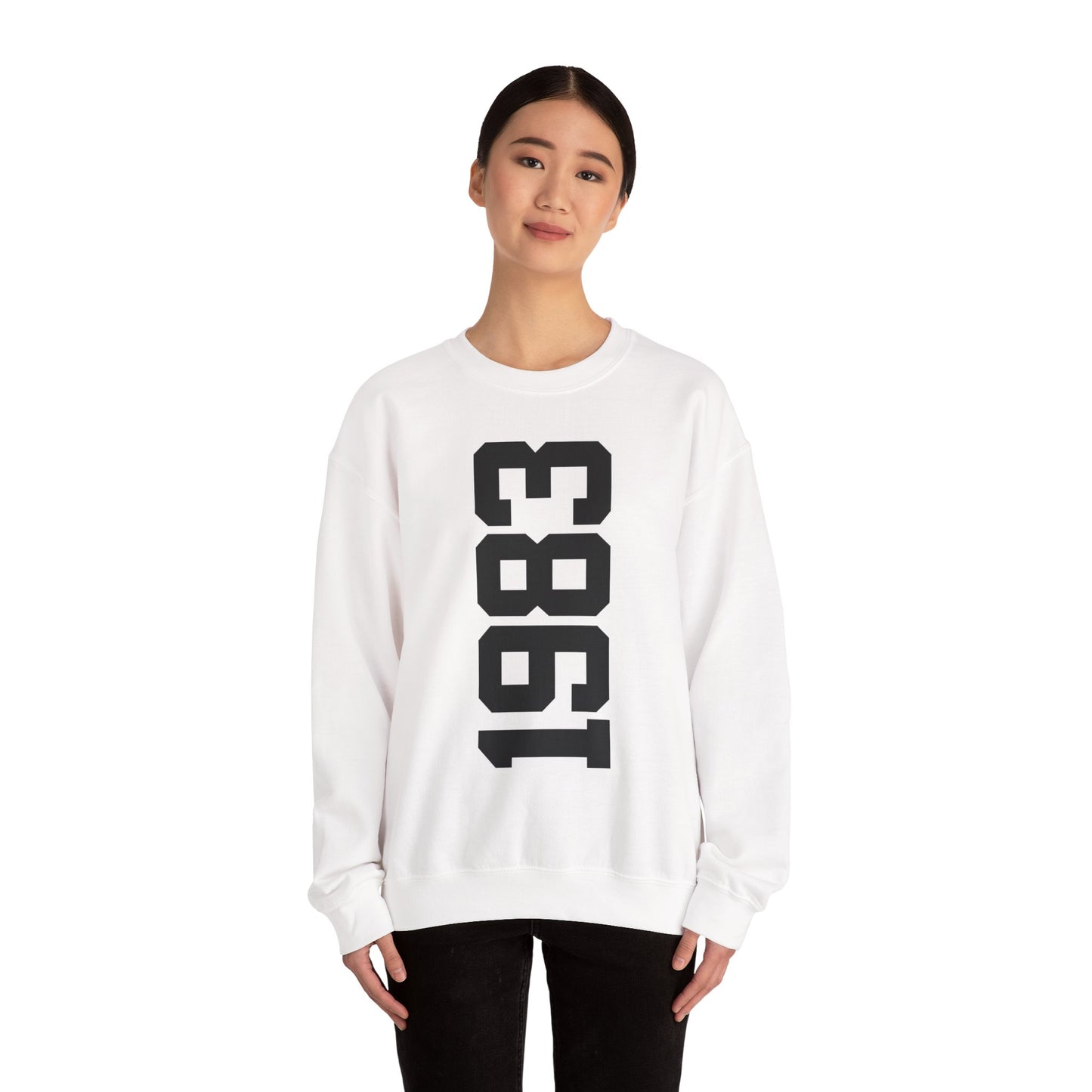 1983 Sweatshirt, 1983 College Style 1983 Year Sweatshirt, 1983 Birthday Shirt, 1983 Birthday Gift, 40th Birthday Sweatshirt, Gift for Her