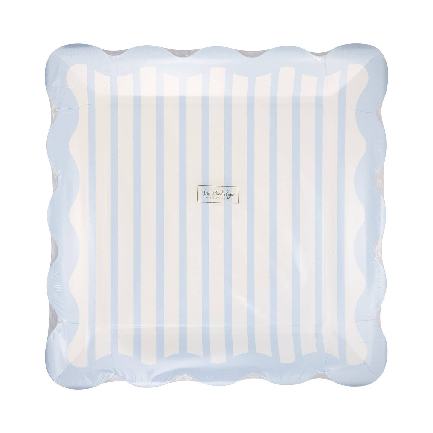 BAB1142 - Blue Striped 10" Plate
