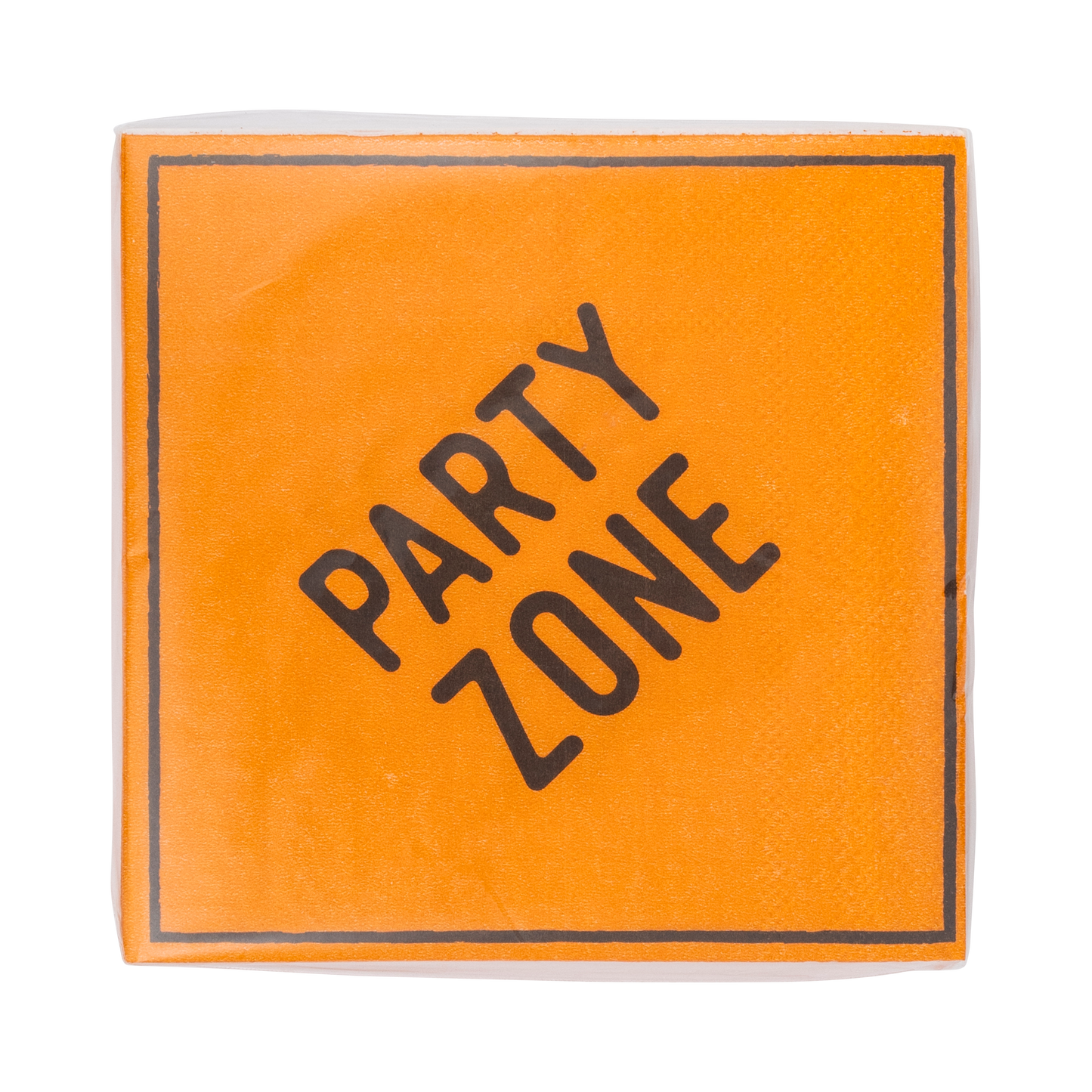 PLCON37 - Construction Sign Paper Cocktail Napkin