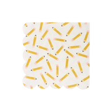BTS1035 - Pencil Pattern Scallop Cocktail Napkin