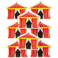 CAR940 -  Carnival Tent Shaped Plate
