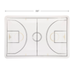 BBL1041 - Basketball Court Shaped Paper Plate