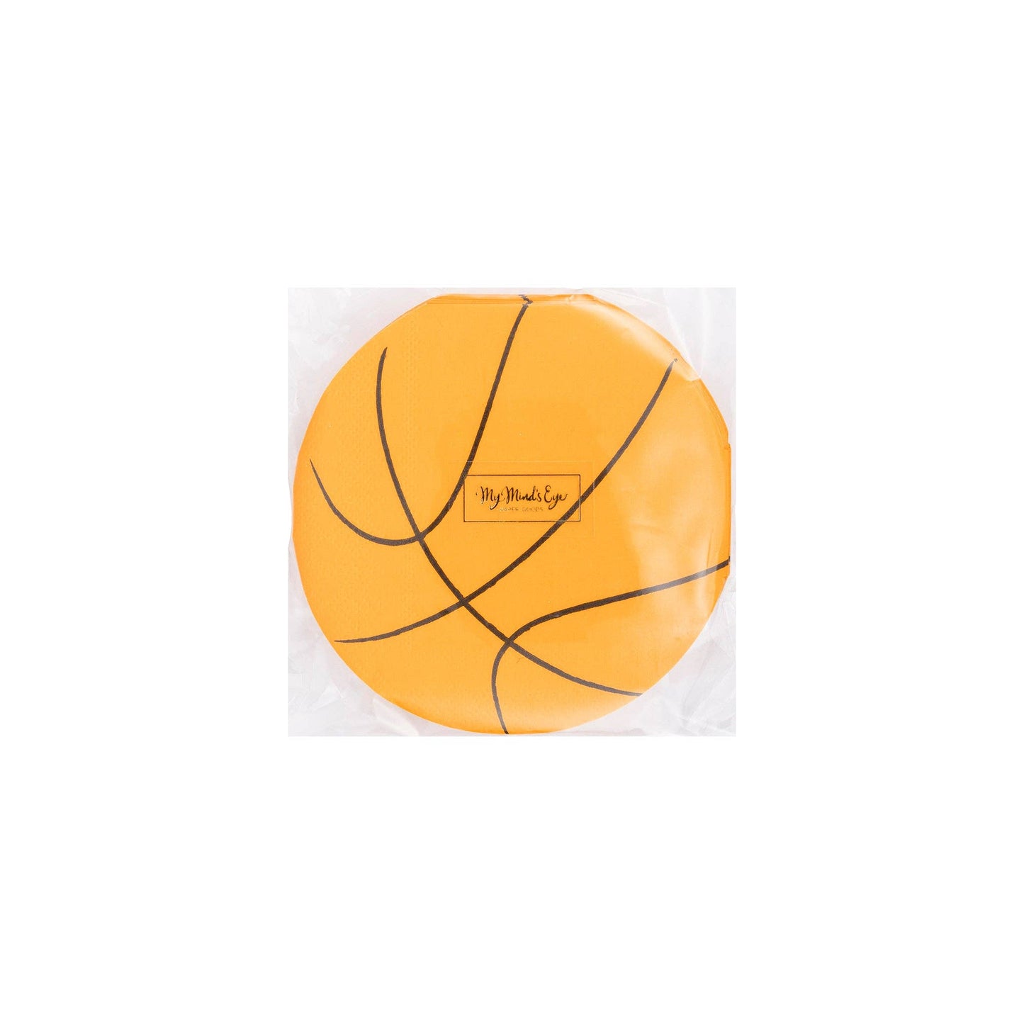 BBL1038 - Basketball Shaped Paper Cocktail Napkin